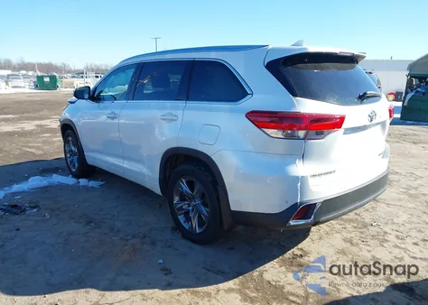 2019 Toyota Highlander Limited Platinum z USA, uszkodzony, nr VIN 5TDDZRFH8KS736726